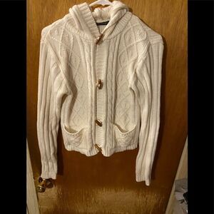 TOMFOOLERY Button Up Hood Sweater